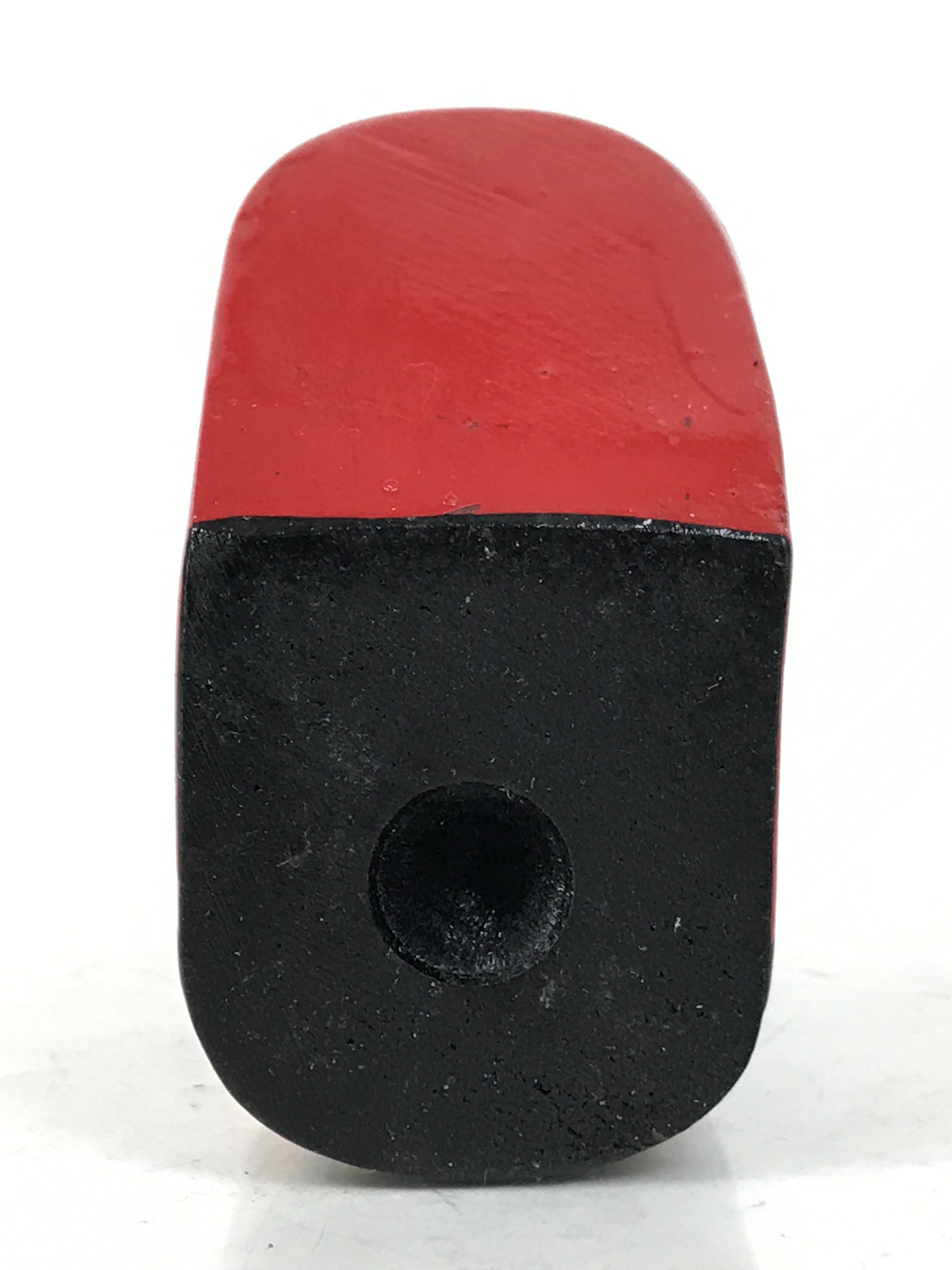 Japanese Wooden Kokeshi Doll Vtg Figurine Red Geta Clog Maiko Geisha KF747