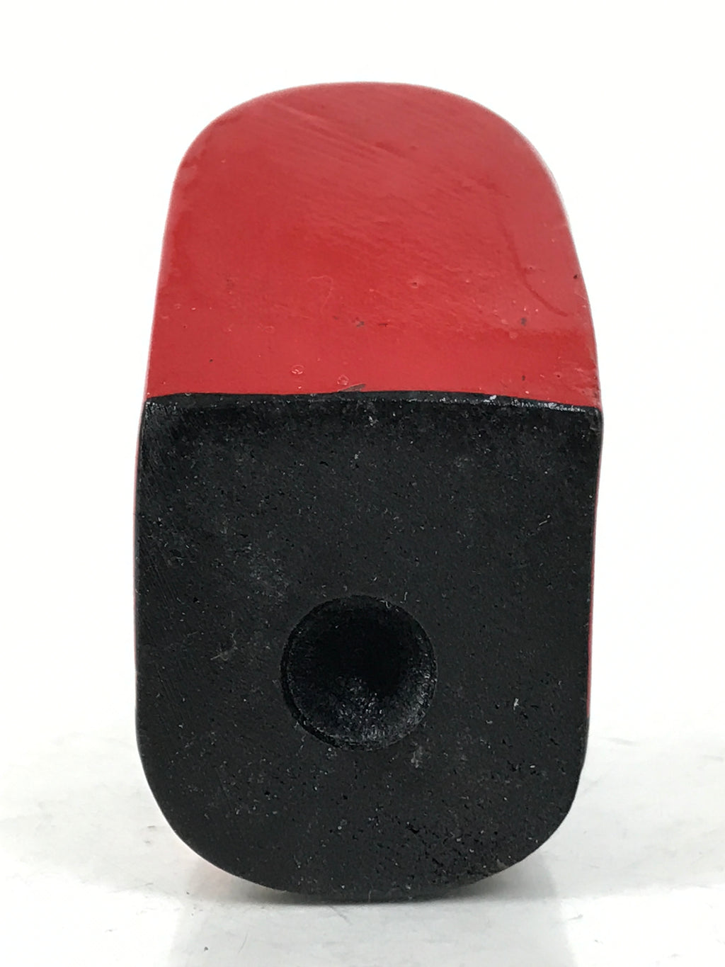 Japanese Wooden Kokeshi Doll Vtg Figurine Red Geta Clog Maiko Geisha KF747