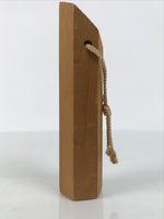 Japanese Wooden Kokeshi Doll Vtg Hexagonal Figurine Kisoji Brown White KF813