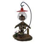 Japanese Wooden Kokeshi Doll Vtg Kyoto Racoon Dog Tanuki Hanging Lantern KF727