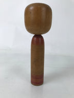 Japanese Wooden Kokeshi Doll Vtg Simple Classic Style Brown Red Black KF731