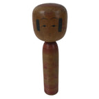 Japanese Wooden Kokeshi Doll Vtg Simple Classic Style Brown Red Black KF731