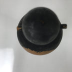 Japanese Wooden Kokeshi Doll Vtg Simple Hair Bun Hokoji Temple Brown KF729