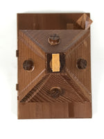 Japanese Wooden Kokeshi Miniature Shinto Shrine Vtg Hokora Hida Takayama KF823