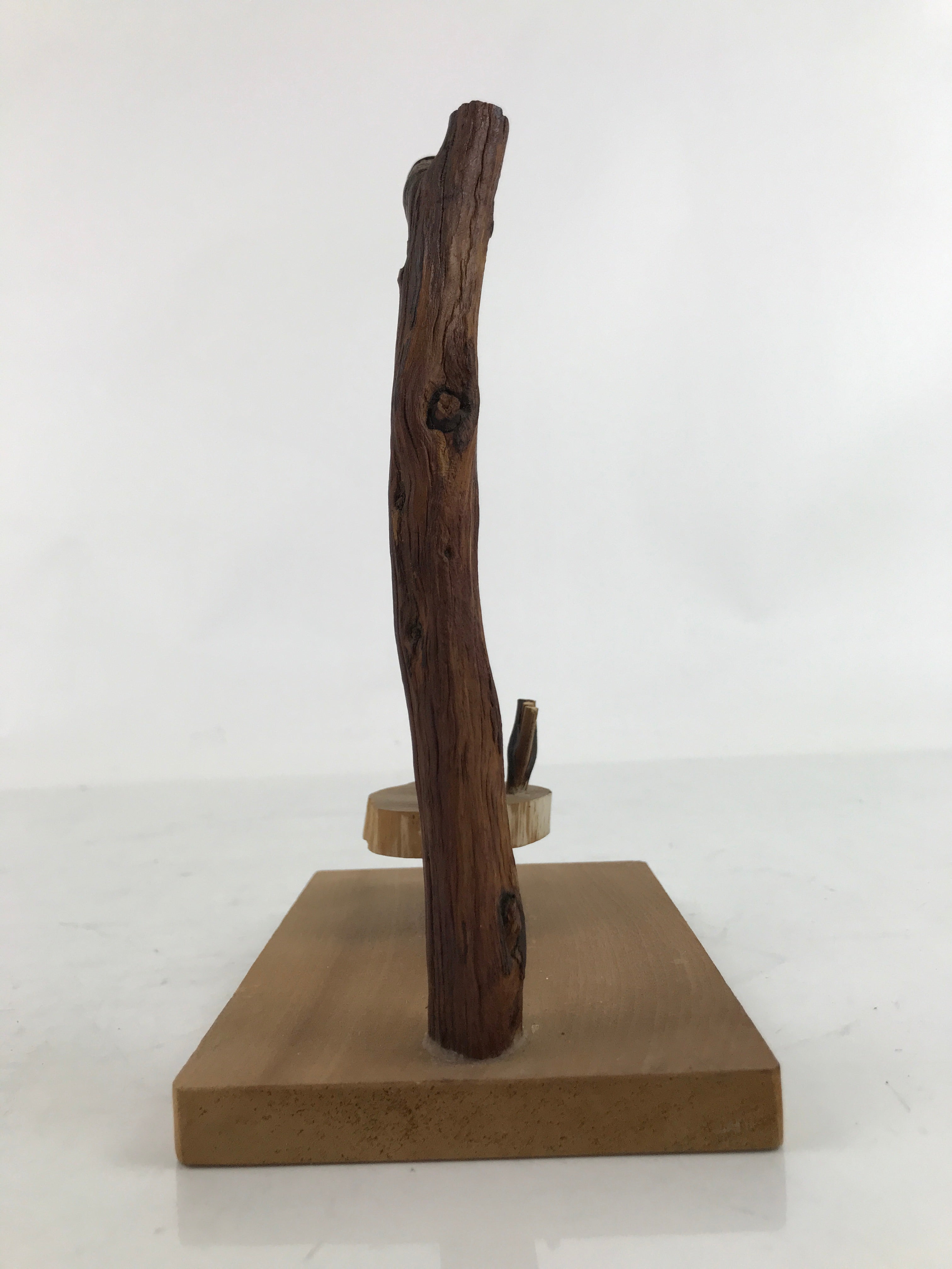 Japanese Wooden Kokeshi Owl Tree Swing Figurine Vtg Cute Decoration Okimono ST13