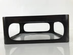 Japanese Wooden Lacquered Cut-Out Low Table Vtg Black Serving Tray Ozen L381