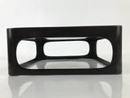 Japanese Wooden Lacquered Cut-Out Low Table Vtg Black Serving Tray Ozen L381