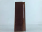 Japanese Wooden Lacquered Flower Vase Kabin Vtg Hida Shunkei Nuri Ikebana LWB98