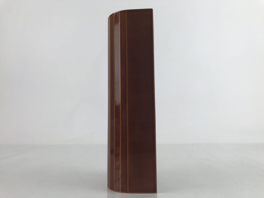 Japanese Wooden Lacquered Flower Vase Kabin Vtg Hida Shunkei Nuri Ikebana LWB98