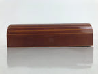 Japanese Wooden Lacquered Flower Vase Kabin Vtg Hida Shunkei Nuri Ikebana LWB98