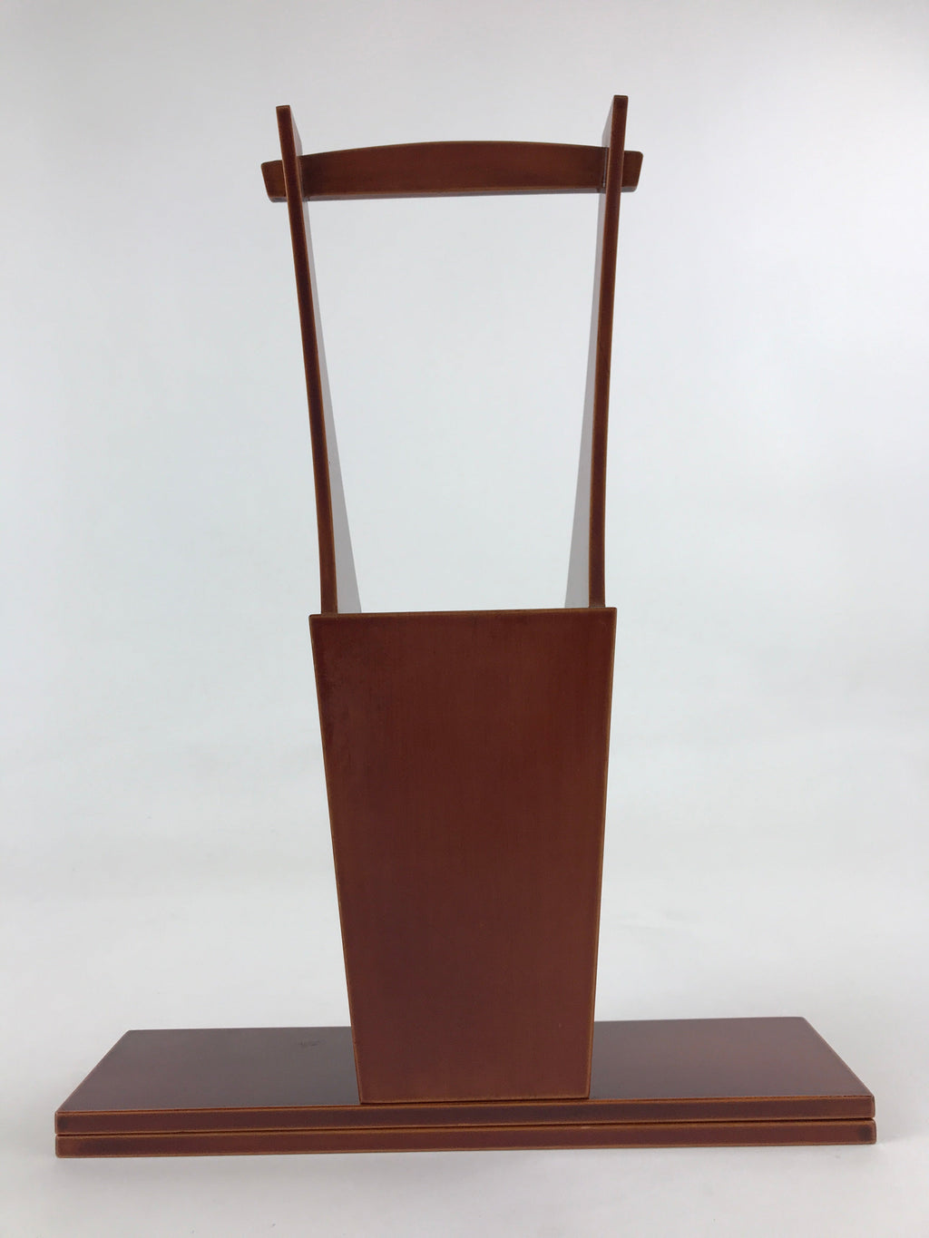 Japanese Wooden Lacquered Flower Vase Kabin Vtg Shunkei-Nuri Hida Takayama FK38