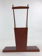 Japanese Wooden Lacquered Flower Vase Kabin Vtg Shunkei-Nuri Hida Takayama FK38