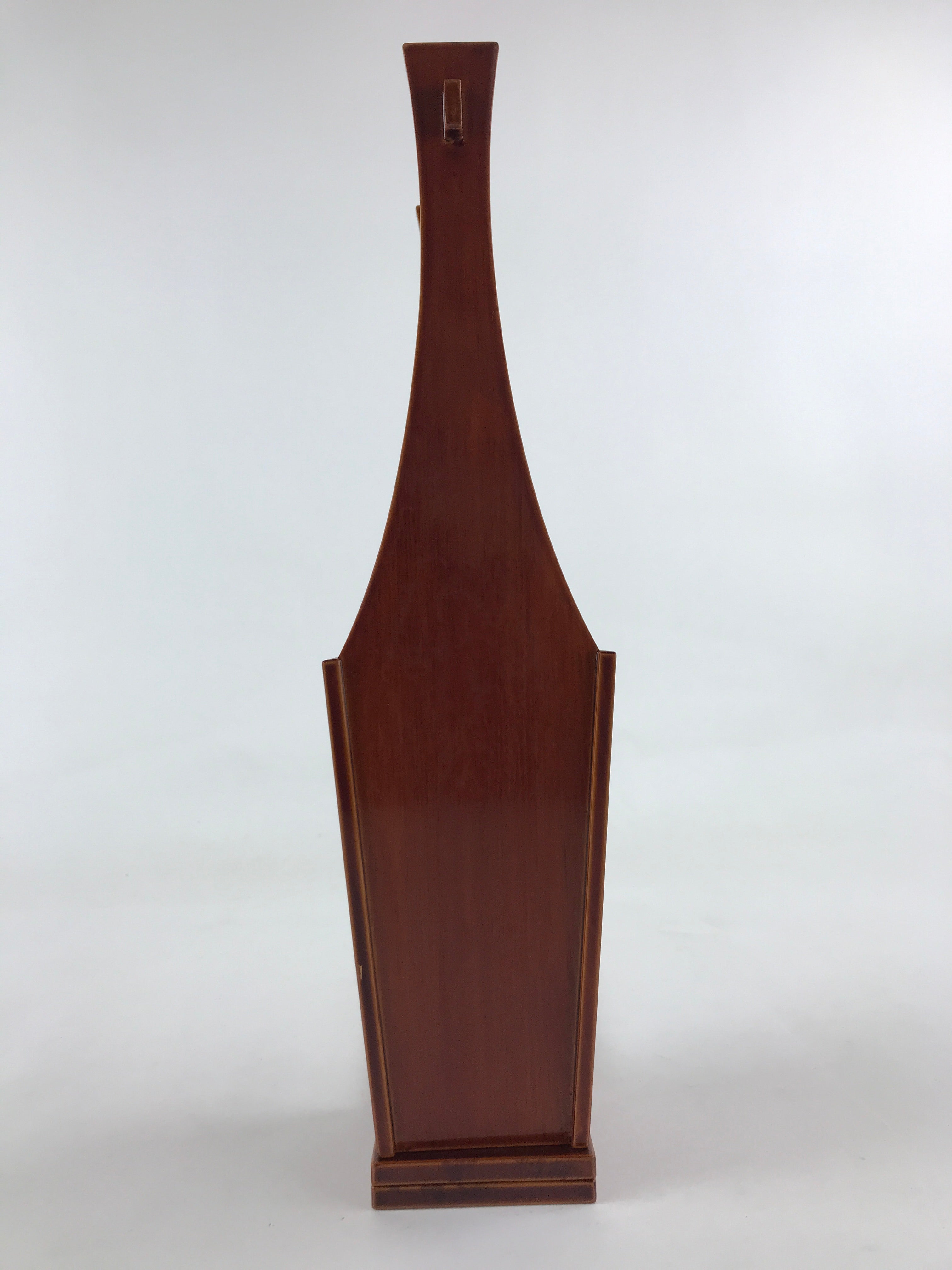 Japanese Wooden Lacquered Flower Vase Kabin Vtg Shunkei-Nuri Hida Takayama FK38