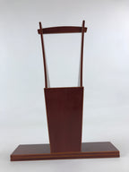 Japanese Wooden Lacquered Flower Vase Kabin Vtg Shunkei-Nuri Hida Takayama FK38