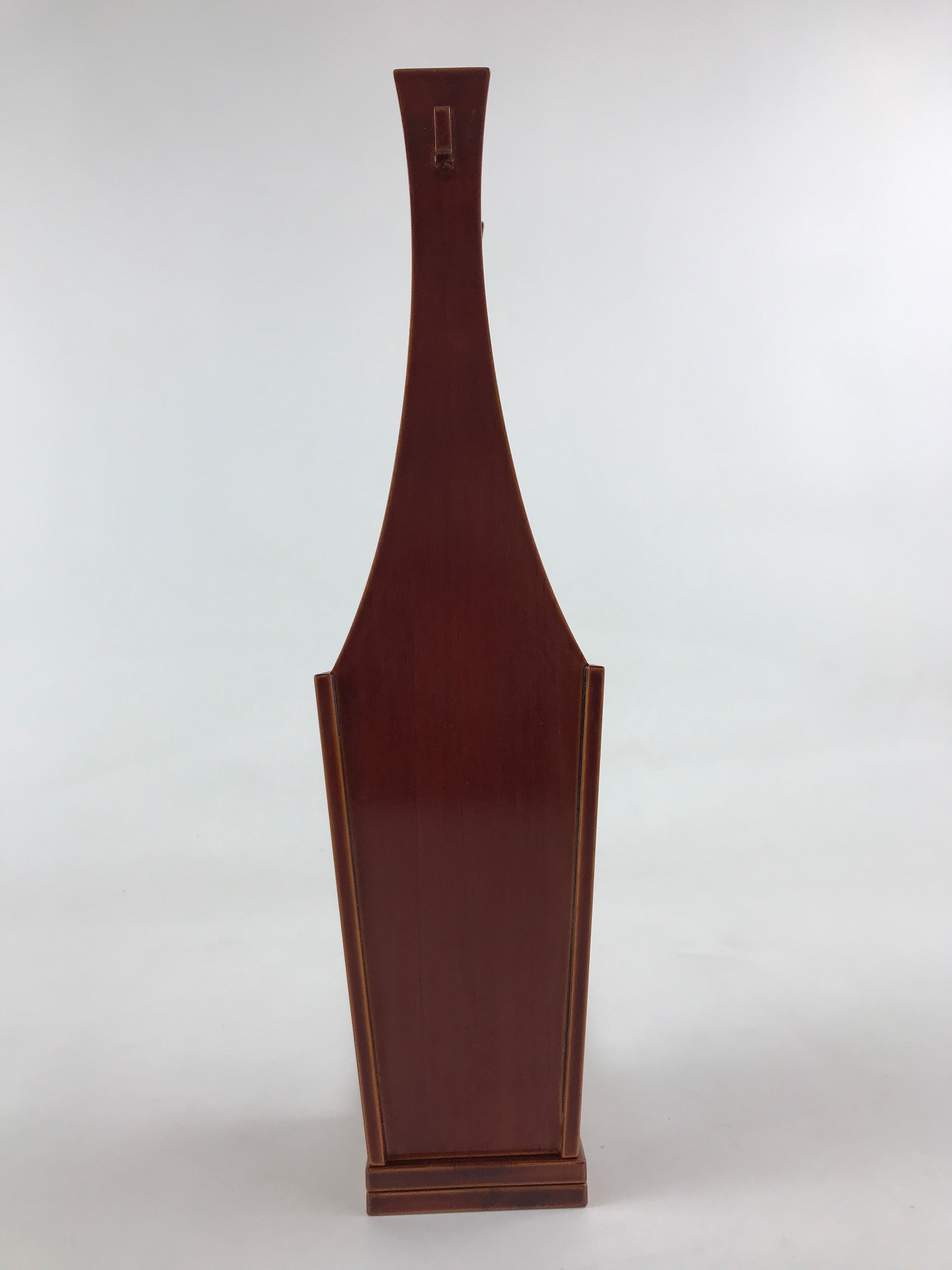 Japanese Wooden Lacquered Flower Vase Kabin Vtg Shunkei-Nuri Hida Takayama FK38
