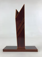 Japanese Wooden Lacquered Flower Vase Kabin Vtg Shunkei-Nuri Hida Takayama FK68