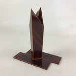 Japanese Wooden Lacquered Flower Vase Kabin Vtg Shunkei-Nuri Hida Takayama FK68