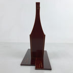 Japanese Wooden Lacquered Flower Vase Kabin Vtg Shunkei-Nuri Hida Takayama LWB96