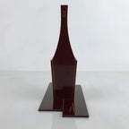Japanese Wooden Lacquered Flower Vase Kabin Vtg Shunkei-Nuri Hida Takayama LWB96