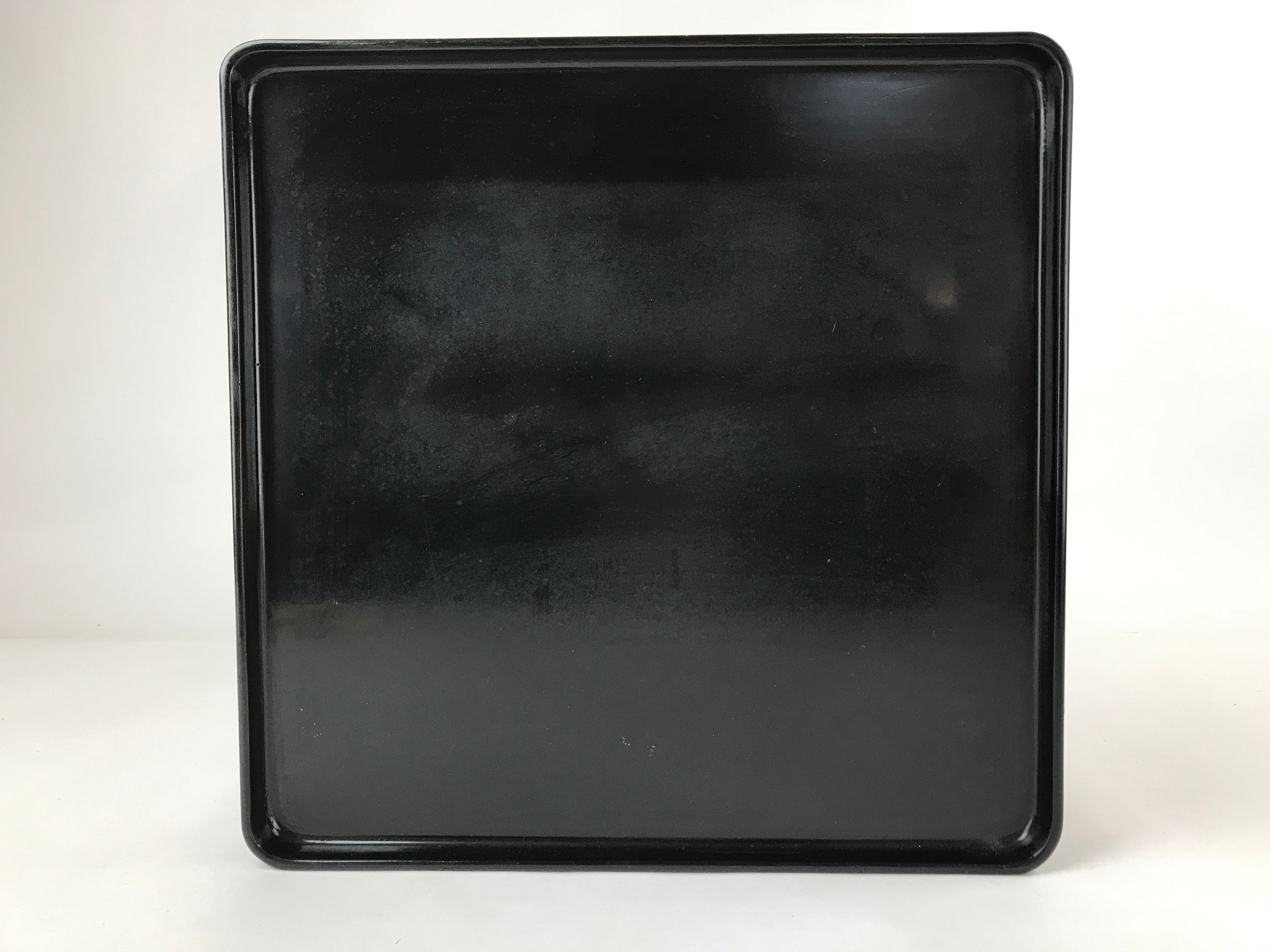 Japanese Wooden Lacquered Legged Table Vtg Ozen Tray Black Nurimono L103
