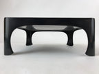 Japanese Wooden Lacquered Legged Table Vtg Ozen Tray Black Nurimono L103