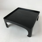 Japanese Wooden Lacquered Legged Table Vtg Ozen Tray Black Nurimono L103
