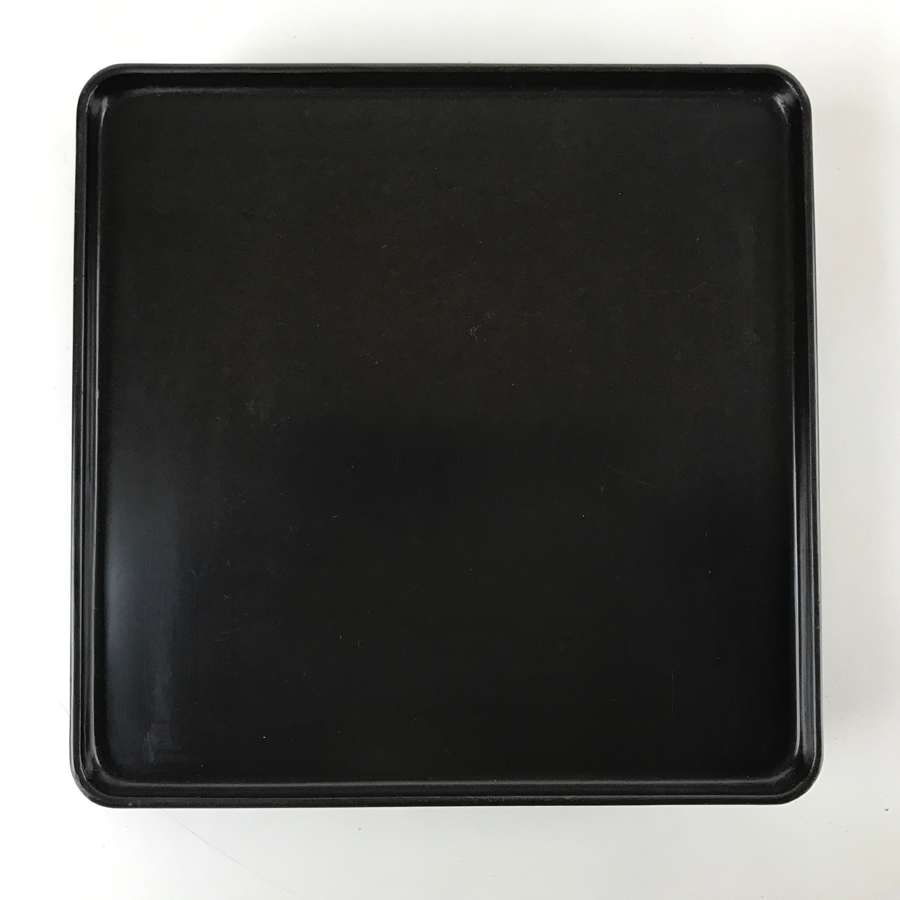 Japanese Wooden Lacquered Legged Table Vtg Ozen Tray Black Nurimono L178