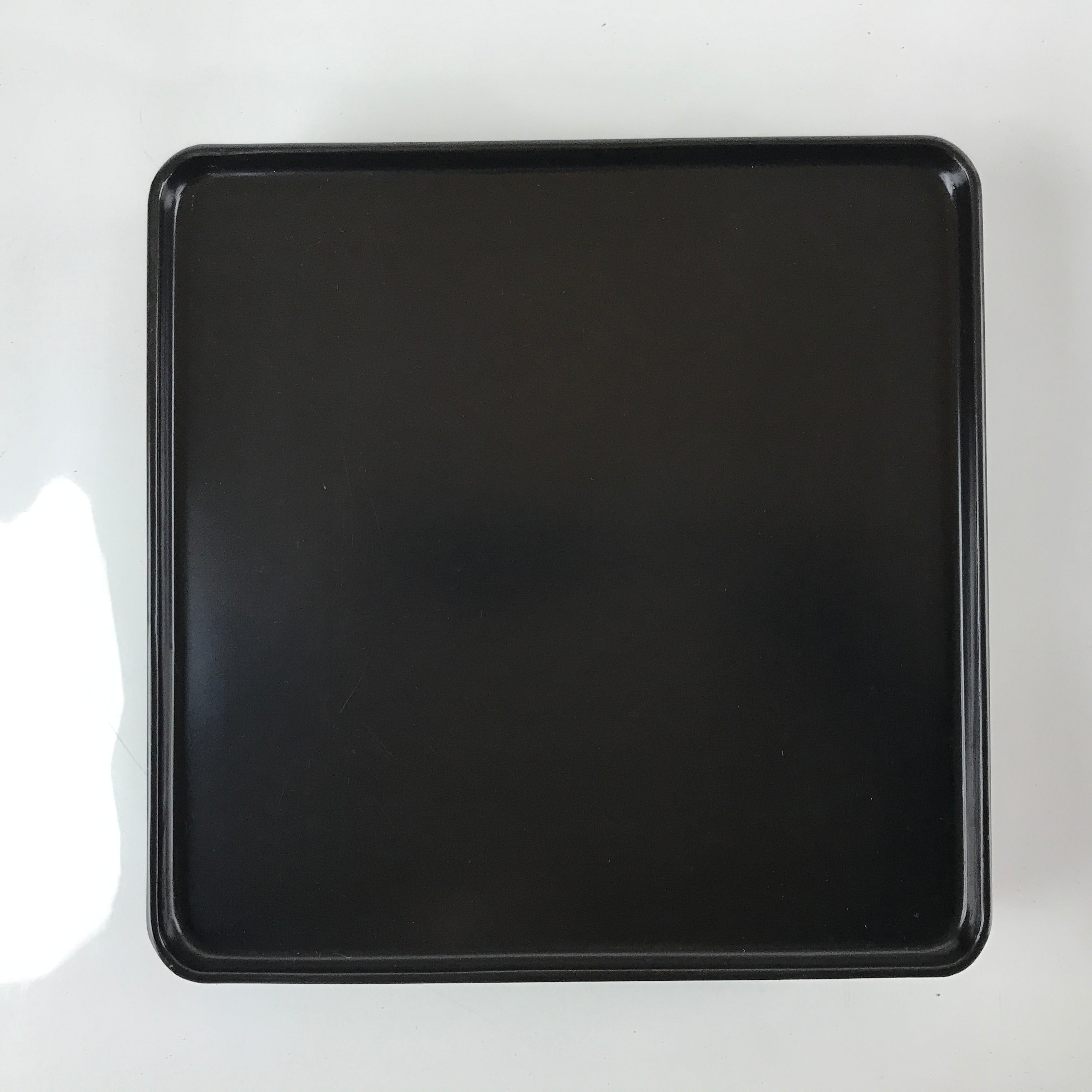 Japanese Wooden Lacquered Legged Table Vtg Ozen Tray Black Nurimono L179