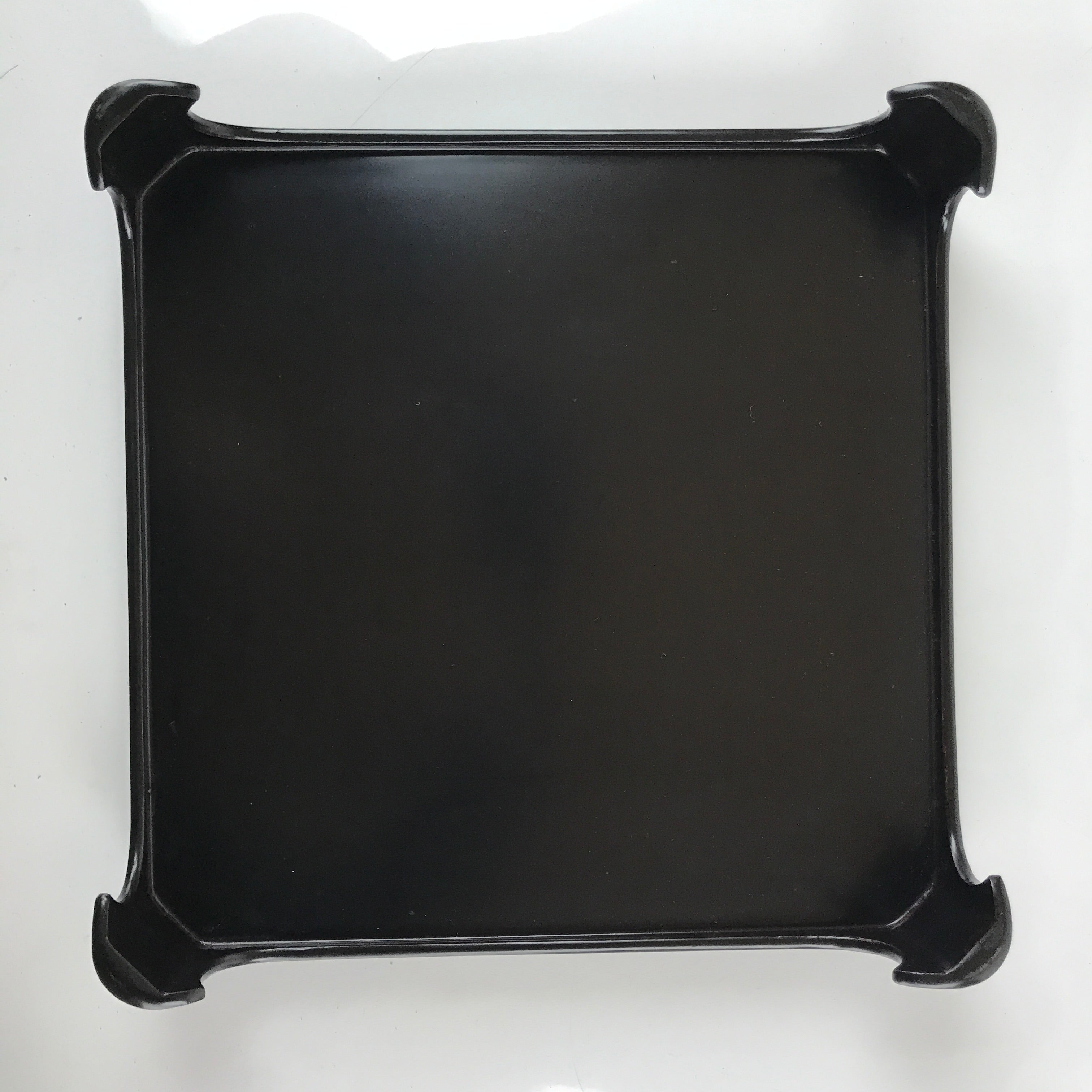 Japanese Wooden Lacquered Legged Table Vtg Ozen Tray Black Nurimono L179