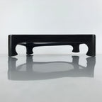 Japanese Wooden Lacquered Legged Table Vtg Ozen Tray Black Nurimono L181