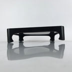 Japanese Wooden Lacquered Legged Table Vtg Ozen Tray Black Nurimono L181