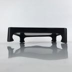 Japanese Wooden Lacquered Legged Table Vtg Ozen Tray Black Nurimono L181