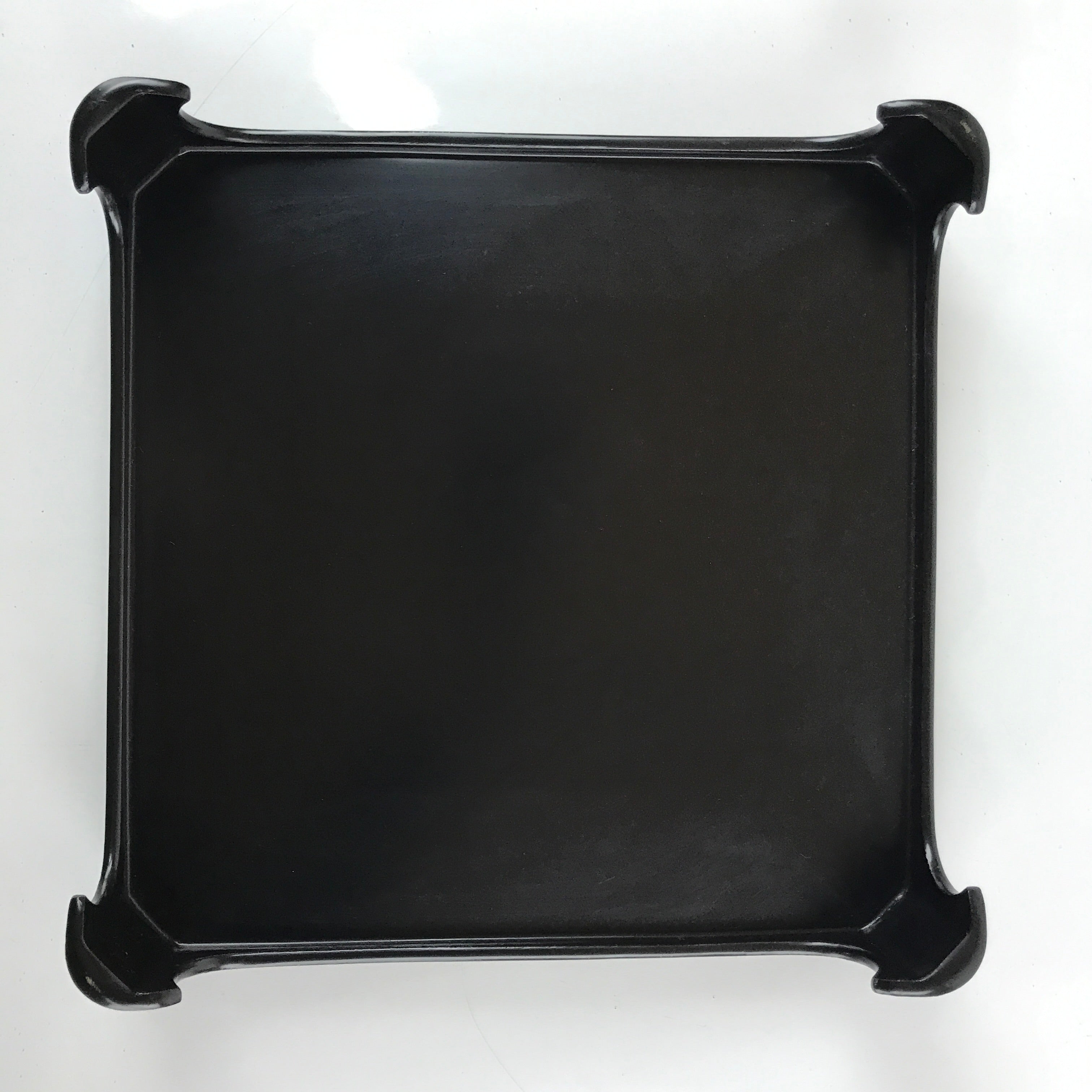 Japanese Wooden Lacquered Legged Table Vtg Ozen Tray Black Nurimono L181