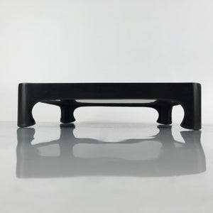 Japanese Wooden Lacquered Legged Table Vtg Ozen Tray Black Nurimono L182