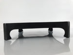 Japanese Wooden Lacquered Legged Table Vtg Ozen Tray Black Nurimono L226