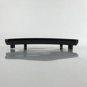 Japanese Wooden Lacquered Legged Table Vtg Ozen Tray Black Nurimono L243