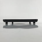 Japanese Wooden Lacquered Legged Table Vtg Ozen Tray Black Nurimono L243