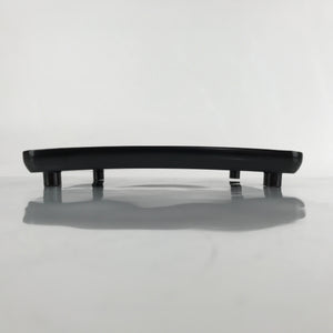 Japanese Wooden Lacquered Legged Table Vtg Ozen Tray Black Nurimono L243