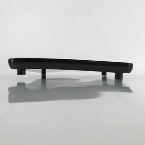 Japanese Wooden Lacquered Legged Table Vtg Ozen Tray Black Nurimono L244