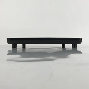 Japanese Wooden Lacquered Legged Table Vtg Ozen Tray Black Nurimono L247