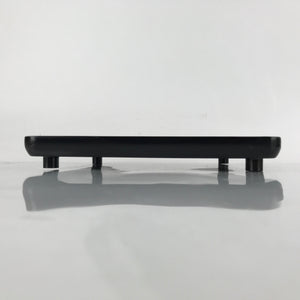 Japanese Wooden Lacquered Legged Table Vtg Ozen Tray Black Nurimono L248