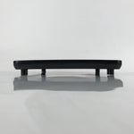 Japanese Wooden Lacquered Legged Table Vtg Ozen Tray Black Nurimono L249