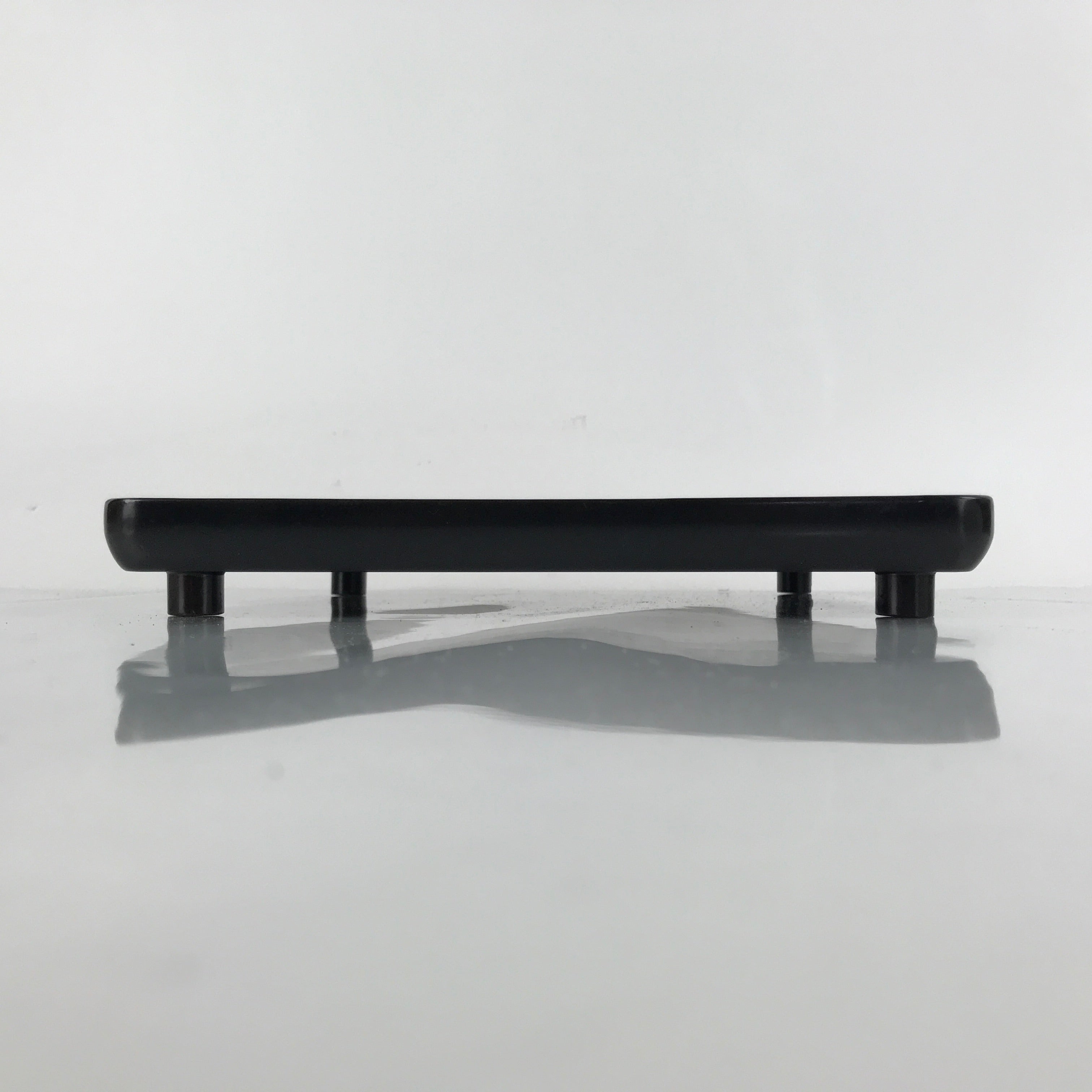 Japanese Wooden Lacquered Legged Table Vtg Ozen Tray Black Nurimono L250