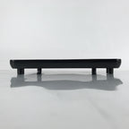 Japanese Wooden Lacquered Legged Table Vtg Ozen Tray Black Nurimono L251