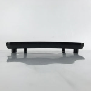 Japanese Wooden Lacquered Legged Table Vtg Ozen Tray Black Nurimono L251