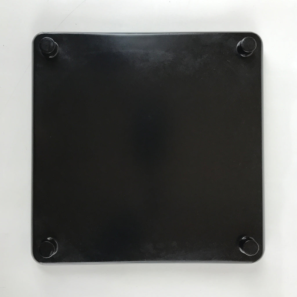 Japanese Wooden Lacquered Legged Table Vtg Ozen Tray Black Nurimono L251