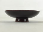 Japanese Wooden Lacquered Makie Sake Cup Sakazuki Vtg Guinomi Brown Gold G103