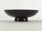 Japanese Wooden Lacquered Makie Sake Cup Sakazuki Vtg Guinomi Brown Gold G103