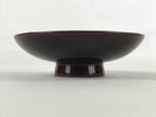 Japanese Wooden Lacquered Makie Sake Cup Sakazuki Vtg Guinomi Brown Gold G103