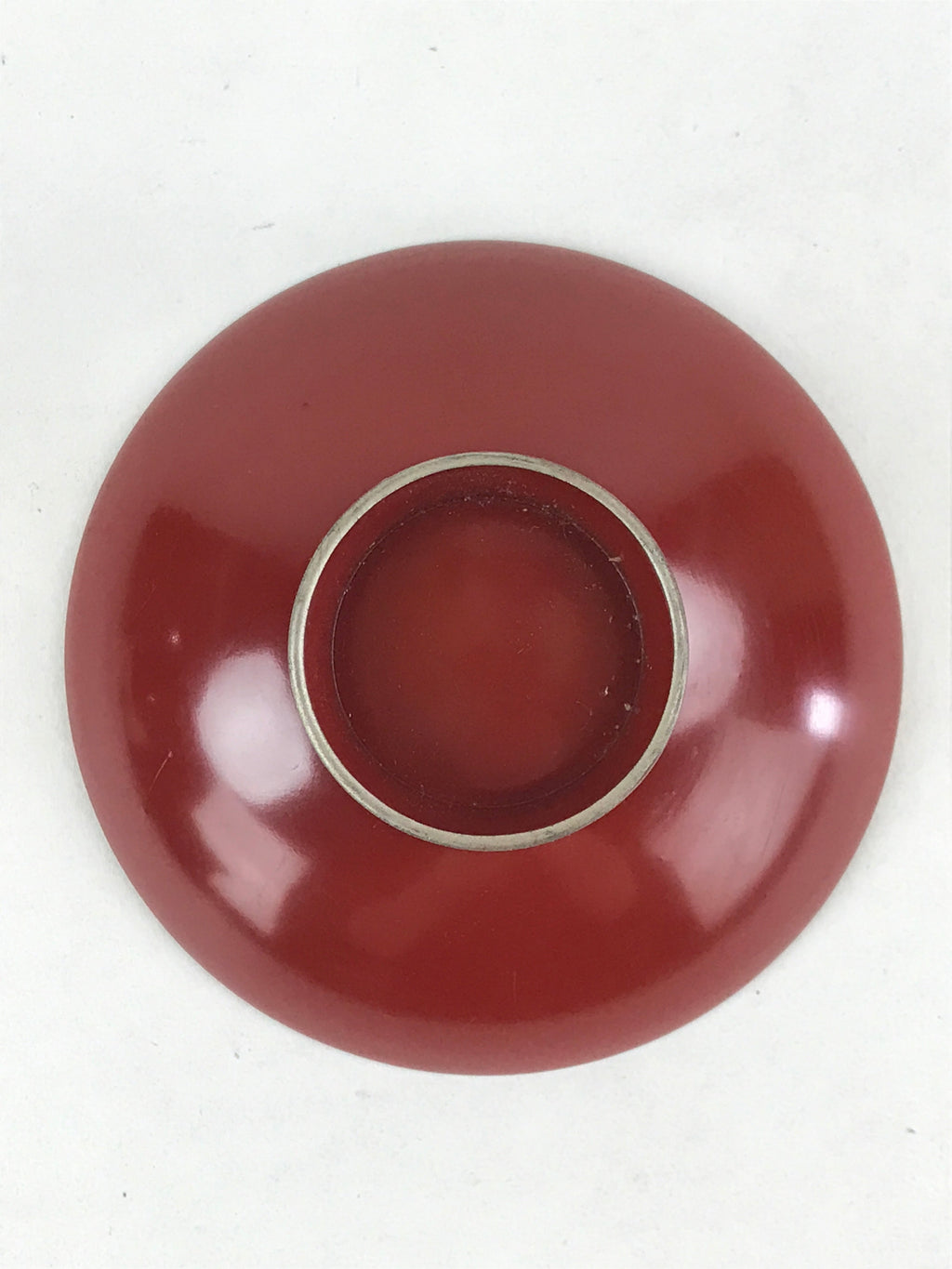 Japanese Wooden Lacquered Sake Cup Sakazuki Red Vtg Imperial Guinomi Ochoko G93